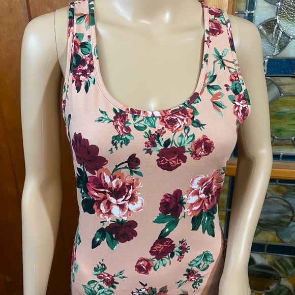4/$50 Floral Racerback Bodycon Mini Dress - Picture 3 of 7